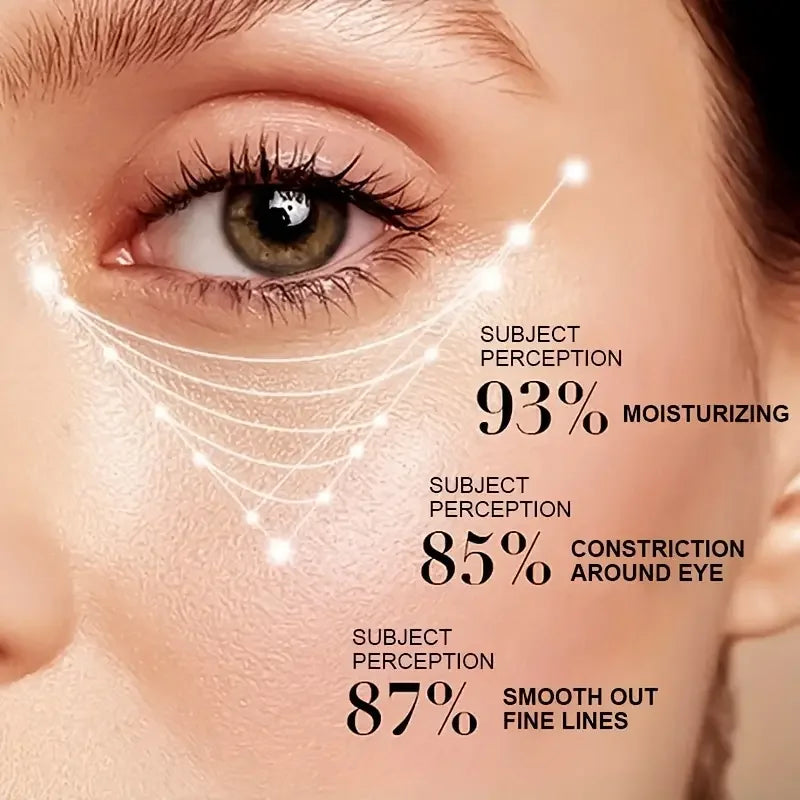 Moisturizes and tightens the skin around the eyes, moisturizes the skin, lifts and tightens the eye area to make