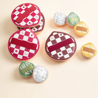 3pcs Mini Finger Puff Cosmetic Cushion Puff Concealer Foundation Detail Makeup Sponge Puff Set Professional Beauty Tools