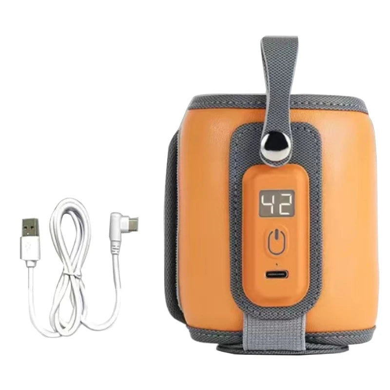 Lightweight Baby Bottle Warmer Bag Portable USB Bottle Warmer 5 Gear Adjustable Infant Milk Warmer Infant Feeding Bottle