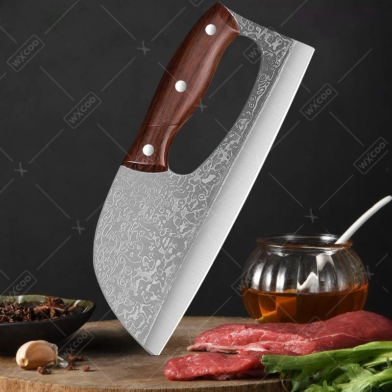 Stainless Steel Kitchen Multifunctional Labour-saving Chopping Knife Fruit Vegetable Cutting Knife Meat Cleaver Butcher Knife