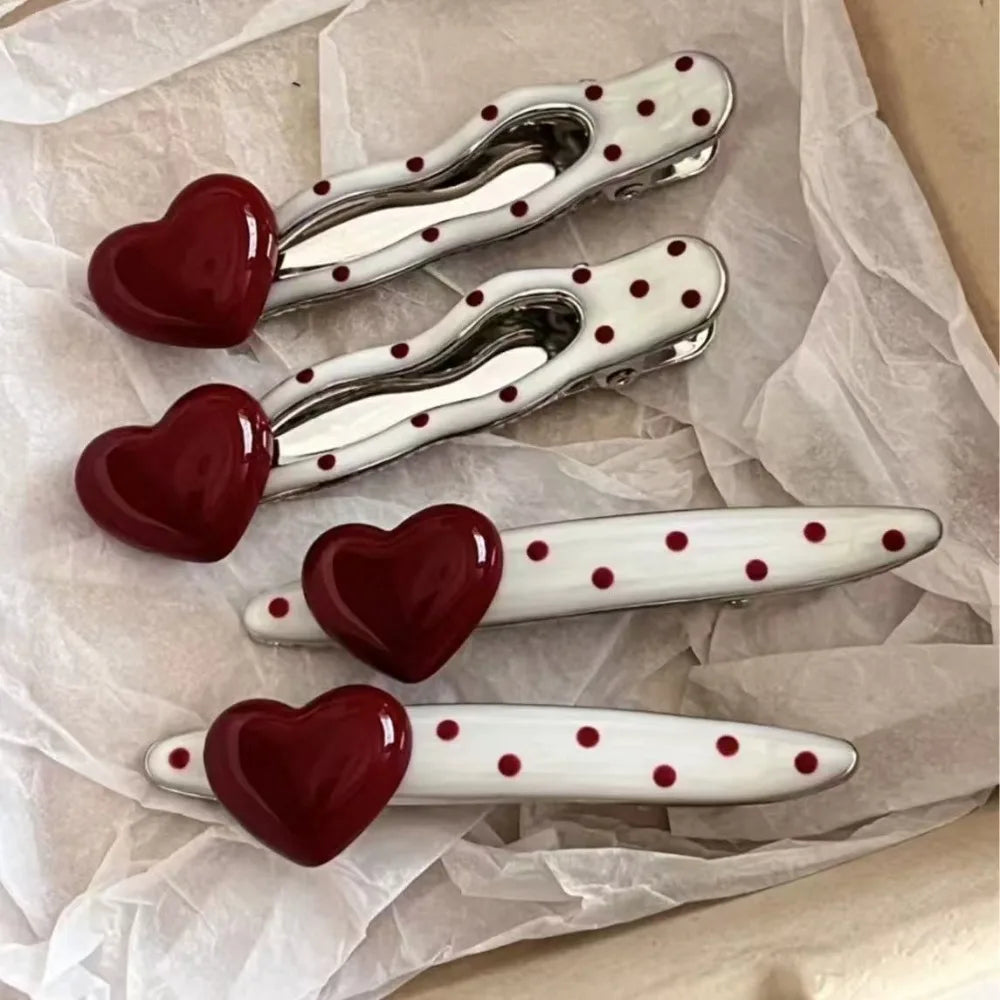 Fashion Hair Accessories for Women Girls Sweet Versatile Heart Bangs Hair Clip Fashion Side Clip Cute Hair Accessories Gifts