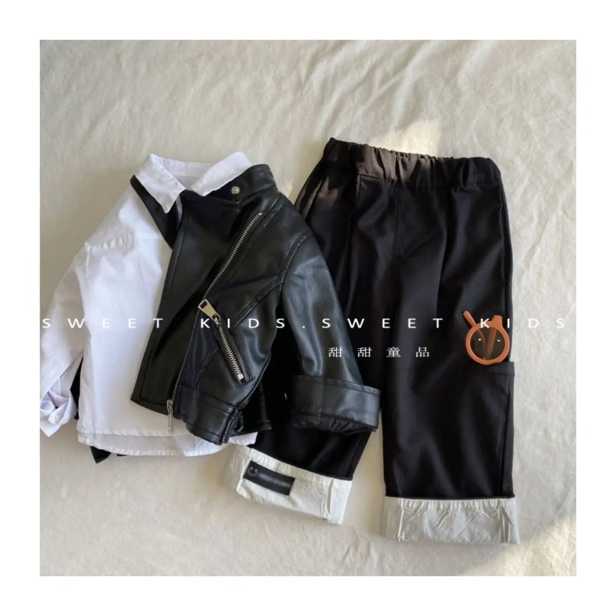 Spring Autumn Boys Leather Jackets For 1-6 Years New Classics Handsome Baby Boy Pu Outerwear Kids Clothing Zipper Fly Coats (Available)