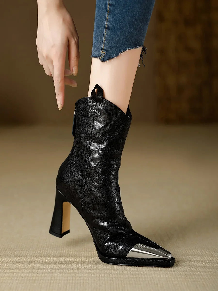 Women's Boots  Autumn/Winter New Style Sharp Scalp Boots High Heels Women's Elegant Short Boots