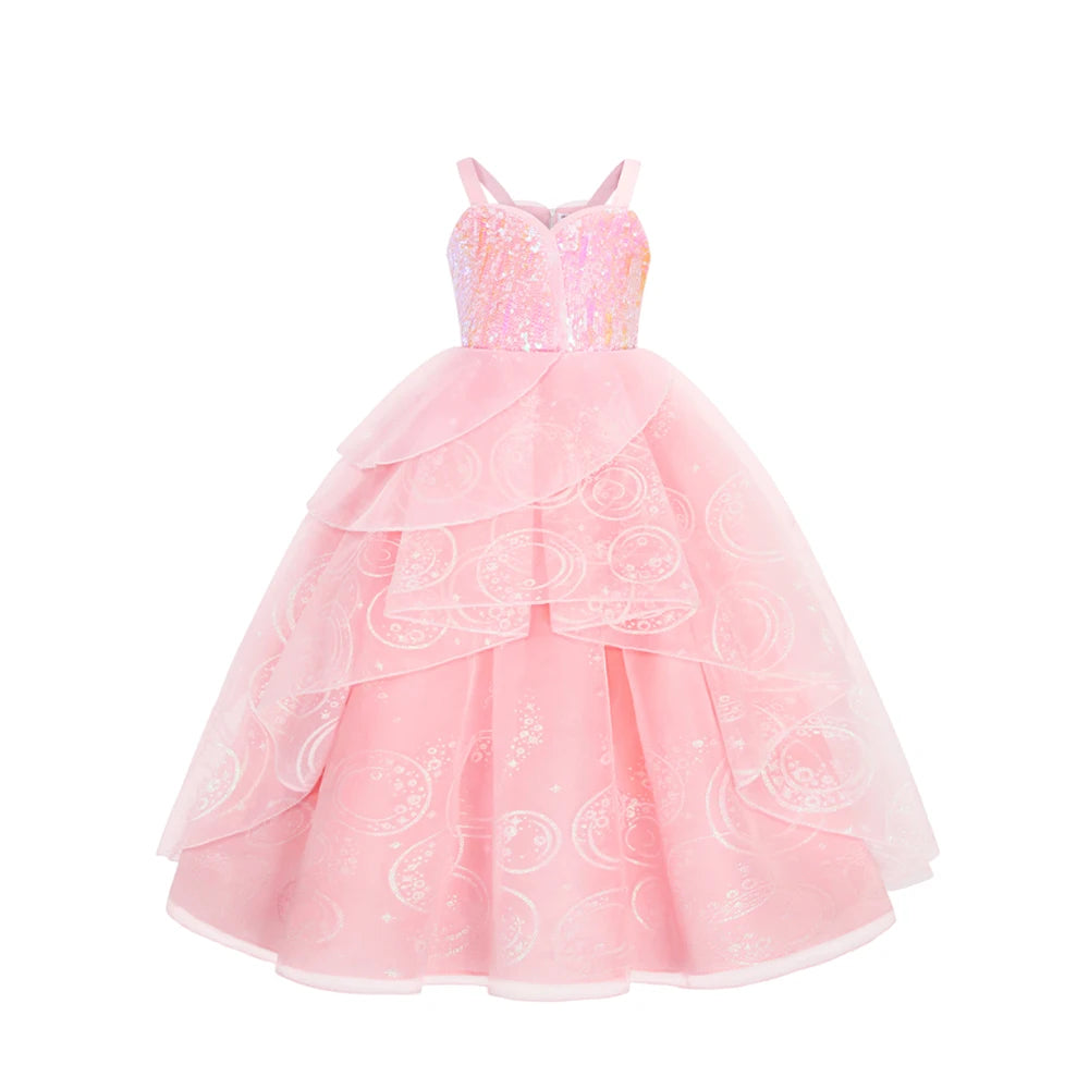 Girl Princess Dress Carnival Party Princess Dress Birthday Party Dress Children's Pink Cute Dress Girl's Party Dress