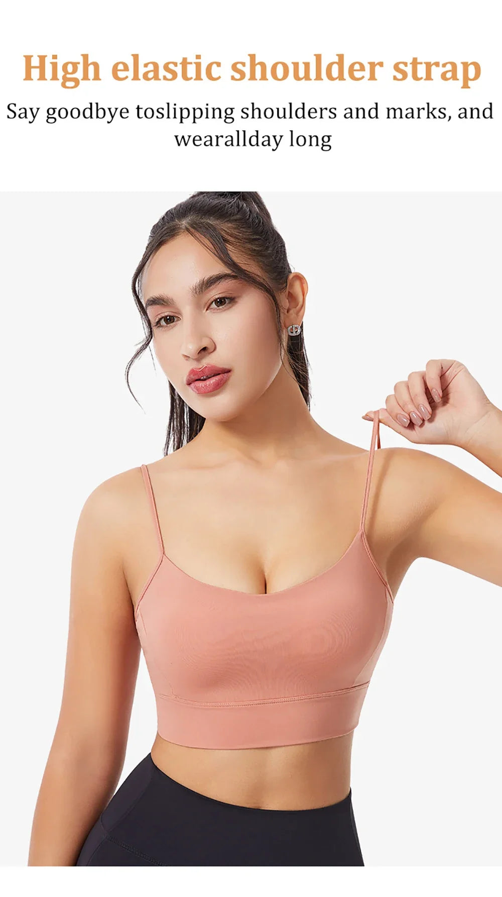 Low Back Sports Bra For Women Low Impact Padded Workouts No Underwire Bralette Beauty Back Yoga Spaghetti Straps Vest Tops