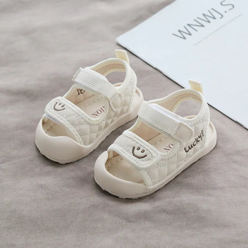 Children Shoes Little Kids Sport Sandals Lucky Smile Face Unisex Baby Boys Girls Casual Anti-slip Sandals
