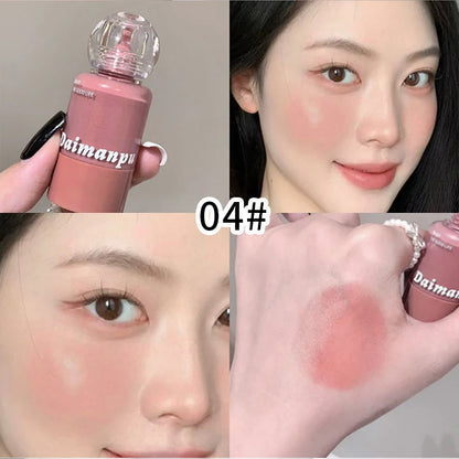 When You Put Blush in a Milk Bottle and Press It Lightly, the Makeup Becomes Clear and the Korean-Style Color Is Well Displayed, with the Color Rising up for a Light and Natural Look, and Is Easy to Apply.