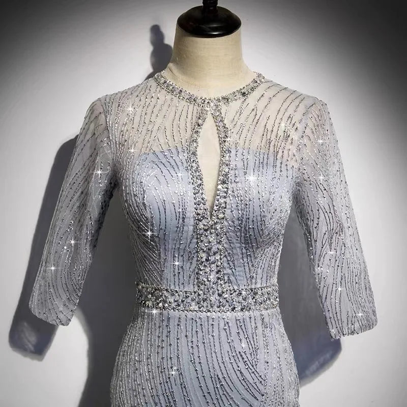 2025 New Elegant Evening Wedding Party Formal Dress Festa Mermaid Ball Gown For Hosts At Banquets And Annual Meetings Gala Gowns