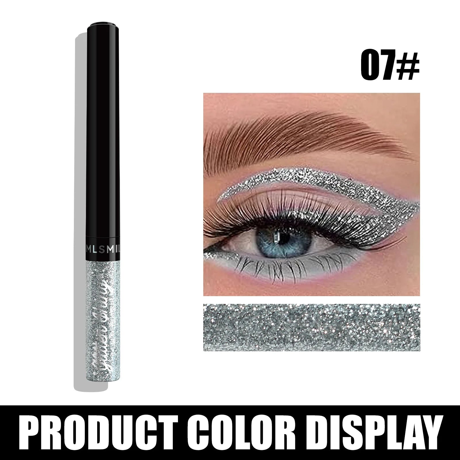 Colors Liquid Eyeliner Set Glitter Eye liner Pen Eye Makeup Quick Dry Eyeshadow Long lasting No Blooming Beauty Cosmetics