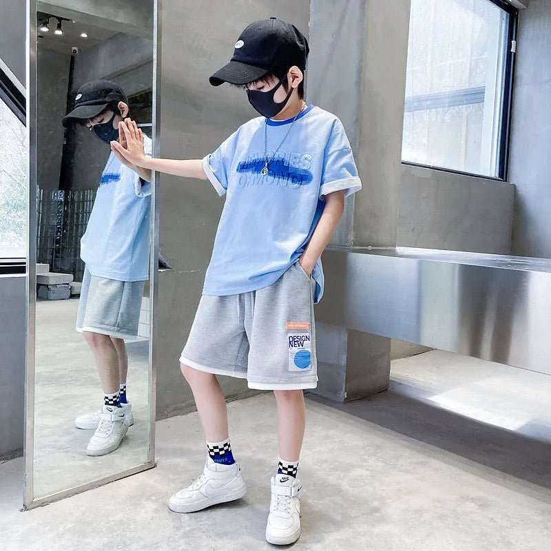 Sportswear Set Men's Children's Sets Boy Clothes Boys Clothing Cartoon Fashion Baby Summer Costumes