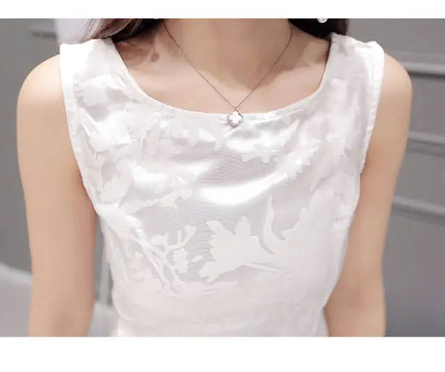 Summer High Low Retro Dress Vintage Women Sleeveless Front Back Short Long Organza Lace Dress Ladies Elegant Party Dress