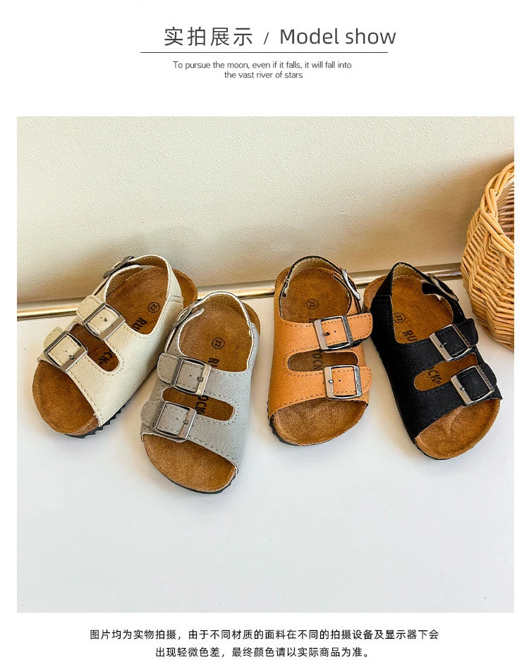 Boys Girls Summer Outdoor Soft Sole Anti Slip Kids Shoes Toddler Casual Open Toe Flat Sandals сандали
