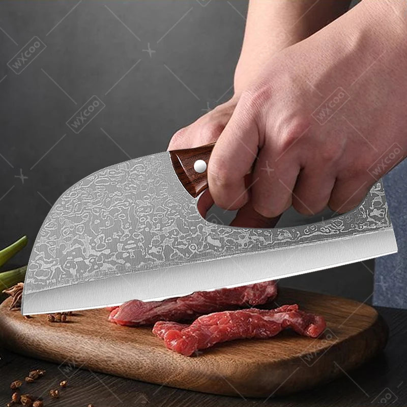 Stainless Steel Kitchen Multifunctional Labour-saving Chopping Knife Fruit Vegetable Cutting Knife Meat Cleaver Butcher Knife