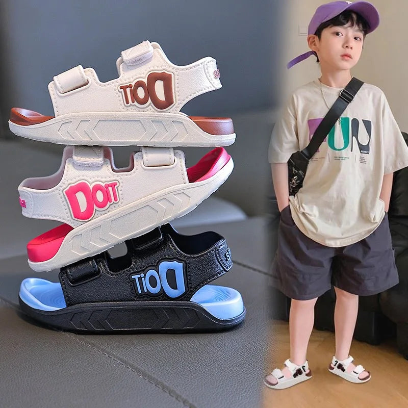 Child sandals new summer fashion open-toe shoes boys girls Lightweight Breathable Casual beach shoes students kids Flat sandals