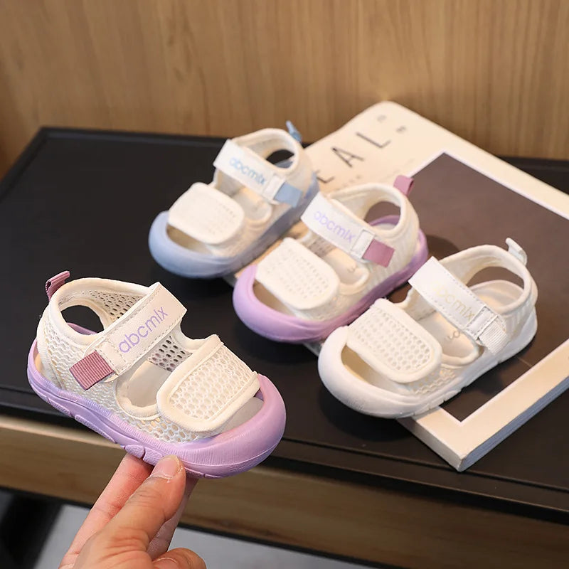 Baby Sandals Summer Infant Toddler Walking Shoe Mesh Breathable Kids Beach Shoes for Boys Girls Non-slip Causal Children Sandals
