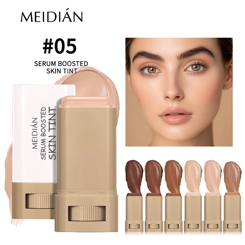 Stick Foundation Balm Brighten Skin Tint Foundation Stick Smooth Plumper Hight Coverage Travel Bronze Foundation Stick Makeup