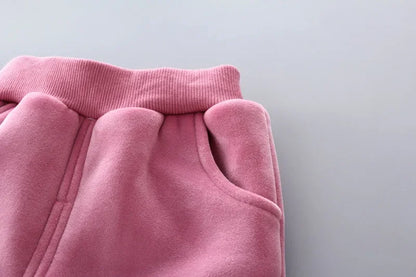 3Pcs Boys Suit Autumn And Winter Baby Girl Clothes Fleece Thickened Keep Warm Sets For Children Cute Bear Embroidery Clothing