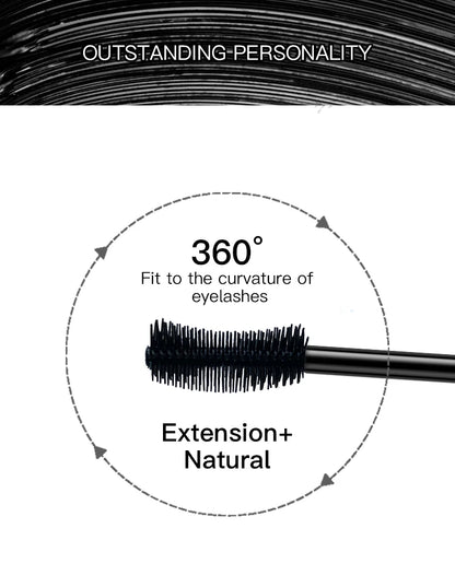 Black Waterproof 7D Mascara Thick Smudge-proof Encrypted Lengthening Curling Eye Lashes Styling Makeup Tools Female Eye Cosmetic