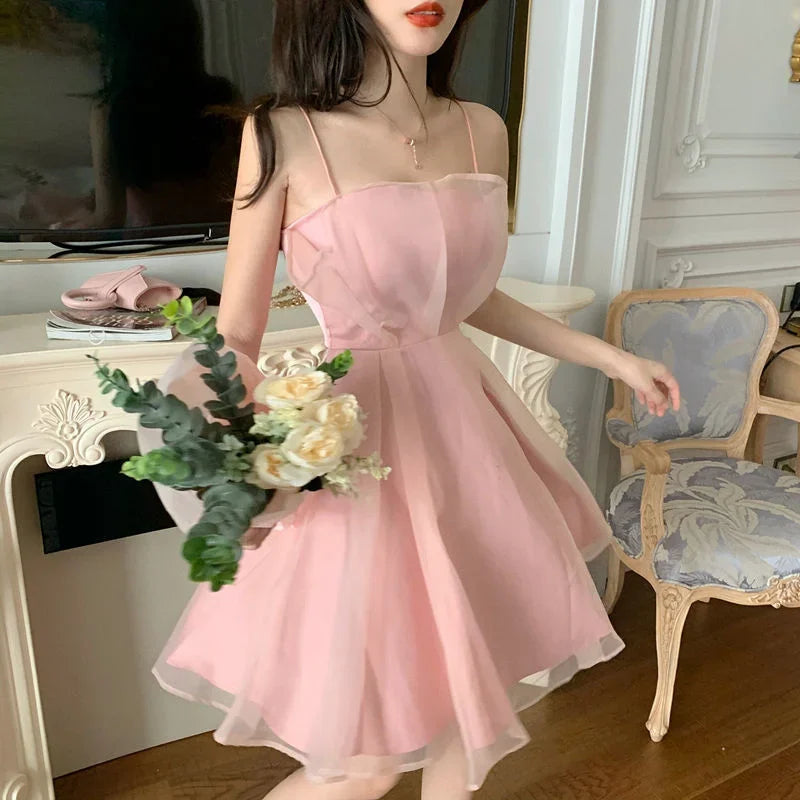 Women's Vintage Lace A-Line Dress with lantern sleeves and elegant mid-calf A-line design