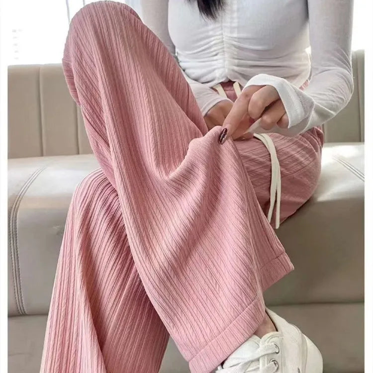 Women's Pencil Pants Jogger Sweatpants Thin Material Seven/Nine Points Length Boting Trousers for Spring Season
