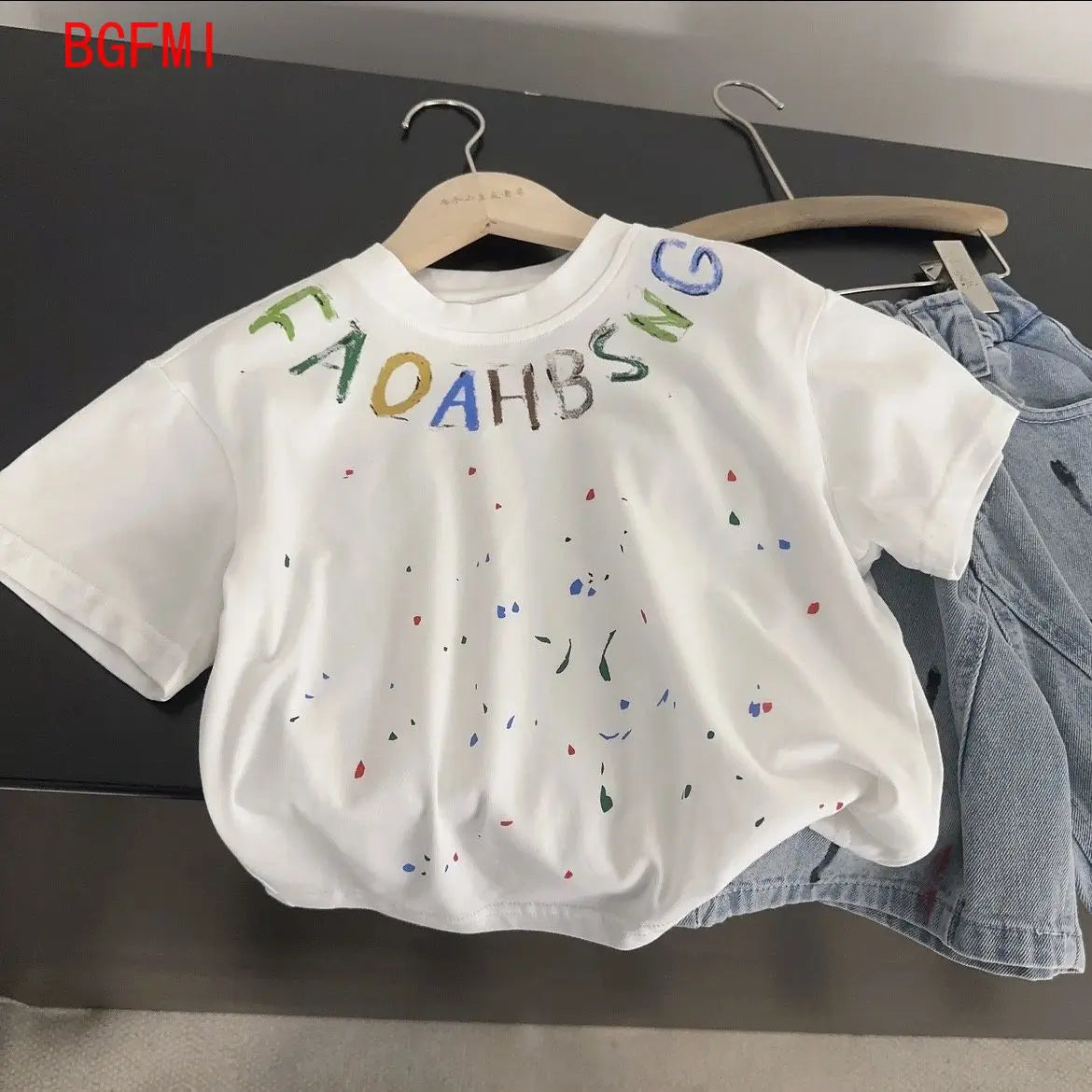 Baby Boys Summer Sportswear.Suit New Children Streetwear kid Boy Short Sleeve T Shirt + Denim Shorts 2PCS Set Outfits 2-10Y