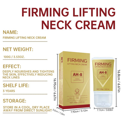 100g AH-8 Firming Lifting Neck Cream for Crepey Skin Comfort Roller Neck Cream Deeply Moisturizing Tightening Lotion Skin Care