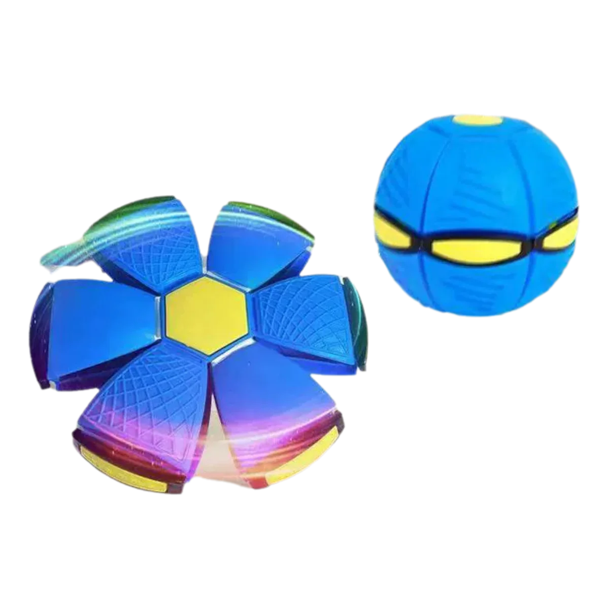 Blue Flying Saucer Ball Outdoor Parent Children Toy Foot Magic Deformation Foot Pressure Decompression Vent Ball