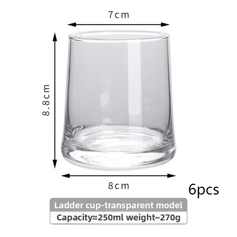 INS-style glass cups,colored trapezoidal couple's household whiskey glasses, bar and hotel mouthwash cups, beer mugs, water cups