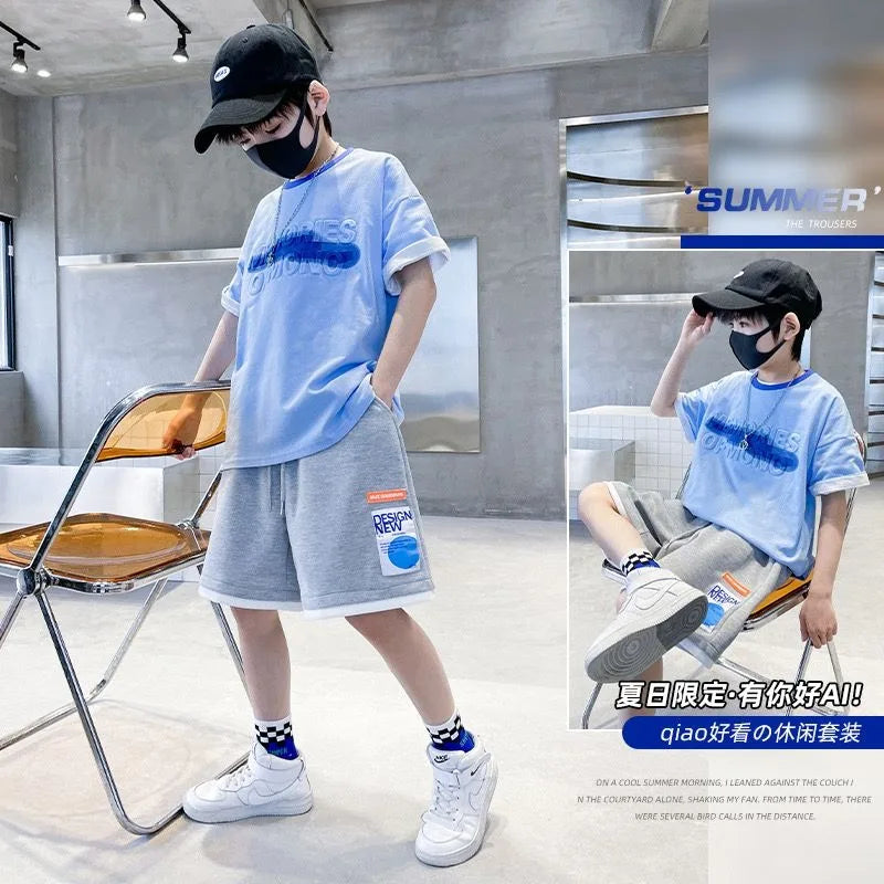 Sportswear Set Men's Children's Sets Boy Clothes Boys Clothing Cartoon Fashion Baby Summer Costumes