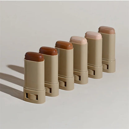 Stick Foundation Balm Brighten Skin Tint Foundation Stick Smooth Plumper Hight Coverage Travel Bronze Foundation Stick Makeup