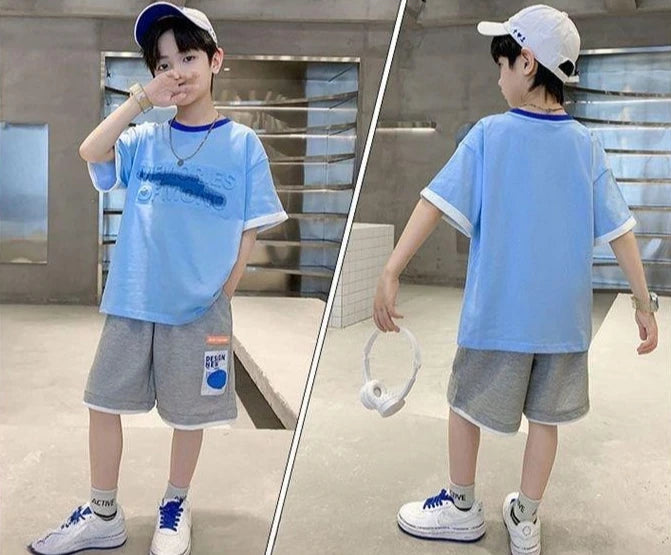 Sportswear Set Men's Children's Sets Boy Clothes Boys Clothing Cartoon Fashion Baby Summer Costumes