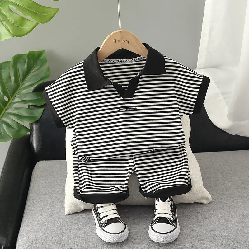 Summer Fashion Baby Boy Clothes Sets T-shirt  Toddler Casual Clothing Suits Children Kids Boys Outfits Suit