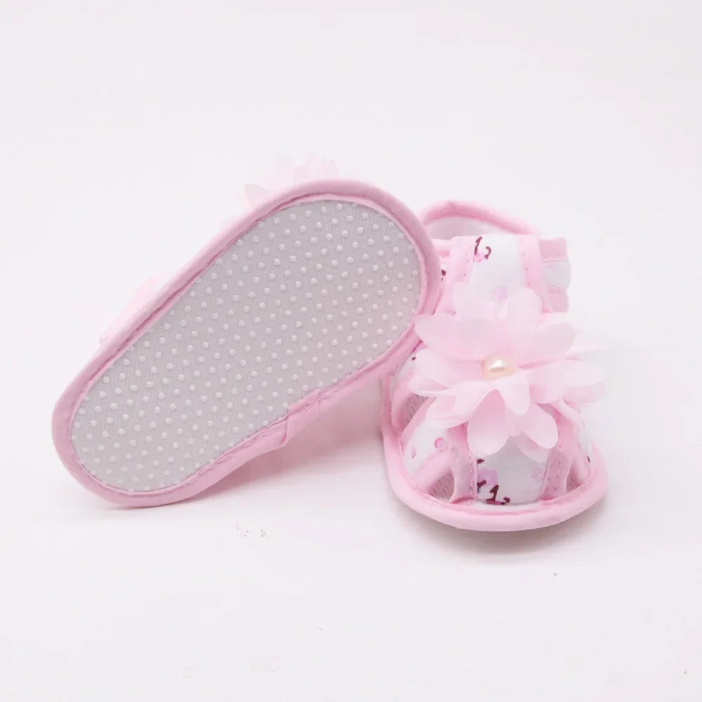 Newborn Infant Baby Girl Princess Bowknot Sandal Sneakers Toddler Soft Crib Walkers Casual Shoes