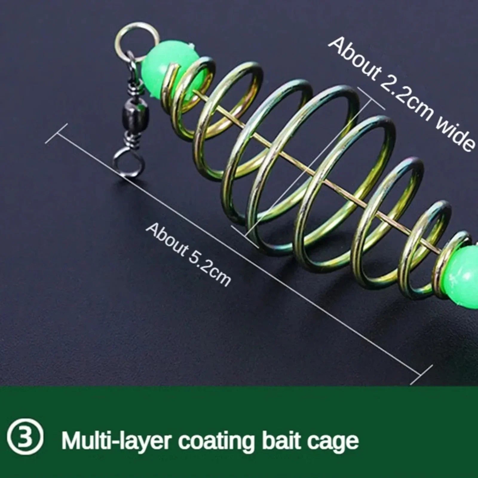 Fishing Net Trap Mesh Luminous Bead Netting Sea Fish Net Tackle Design Copper Shoal Cast Fishing Trap Fishing Tackle