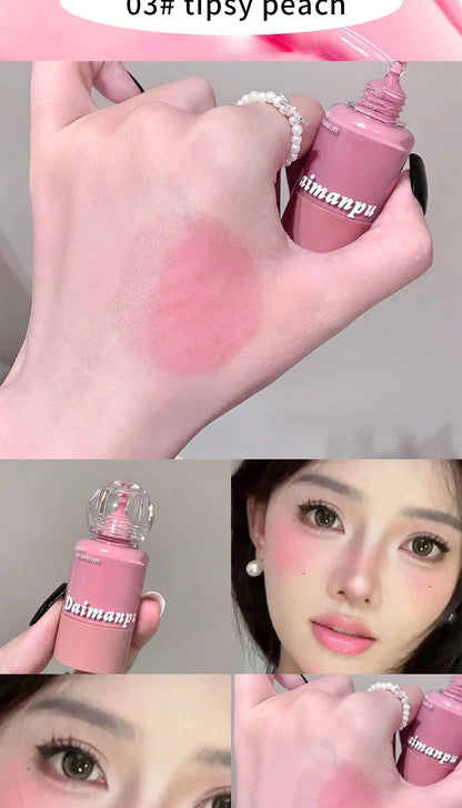 When You Put Blush in a Milk Bottle and Press It Lightly, the Makeup Becomes Clear and the Korean-Style Color Is Well Displayed, with the Color Rising up for a Light and Natural Look, and Is Easy to Apply.