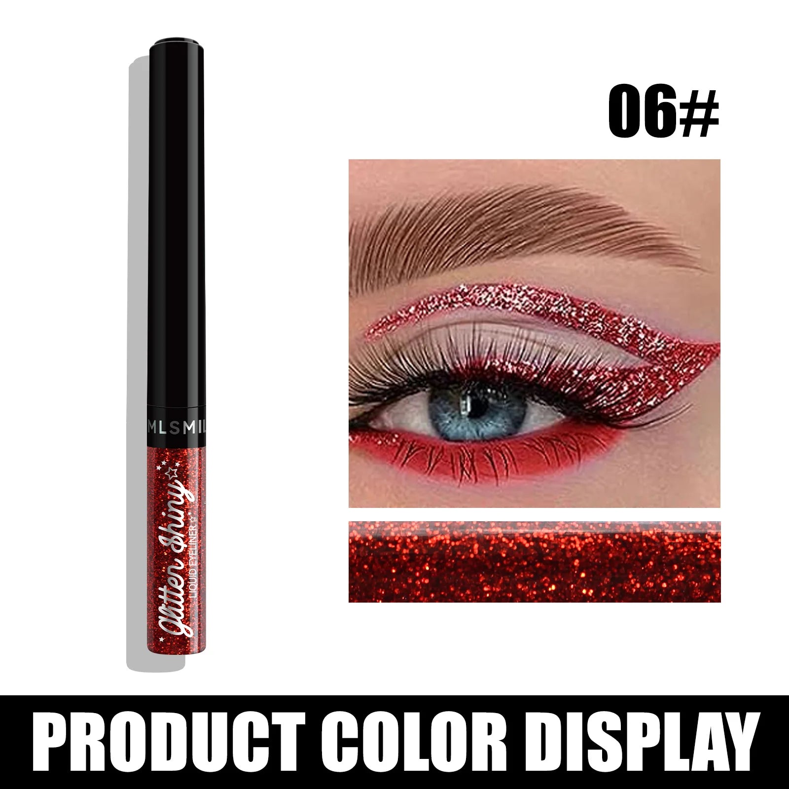 Colors Liquid Eyeliner Set Glitter Eye liner Pen Eye Makeup Quick Dry Eyeshadow Long lasting No Blooming Beauty Cosmetics