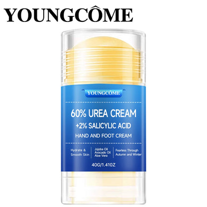 Urea Cream 60 Percent For Feet Plus 2% Salicylic Acid Foot Cream and Hand Cream Maximum Strength with Hyaluronic Acid,Tea Tree