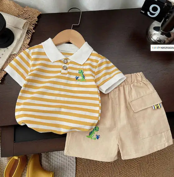 Summer Fashion Baby Boy Clothes Sets T-shirt  Toddler Casual Clothing Suits Children Kids Boys Outfits Suit