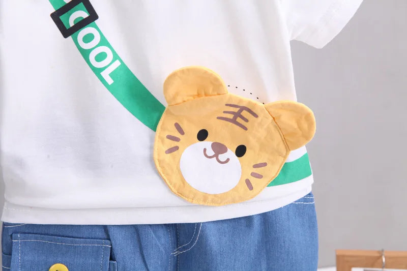 Summer Baby Boys Clothing Sets Cartoon Bear Cotton T-Shirt + Shorts  Suits for Baby Kids Tracksuits Infant Casual Outfits