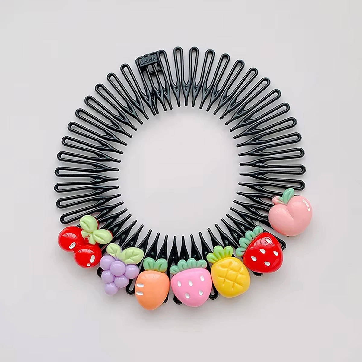 Professional Kids Anti-Frizz Hair Finishing Comb Invisible Circular Headbands for Flyaway Control Girls Cute Hair Jewelry Fixer