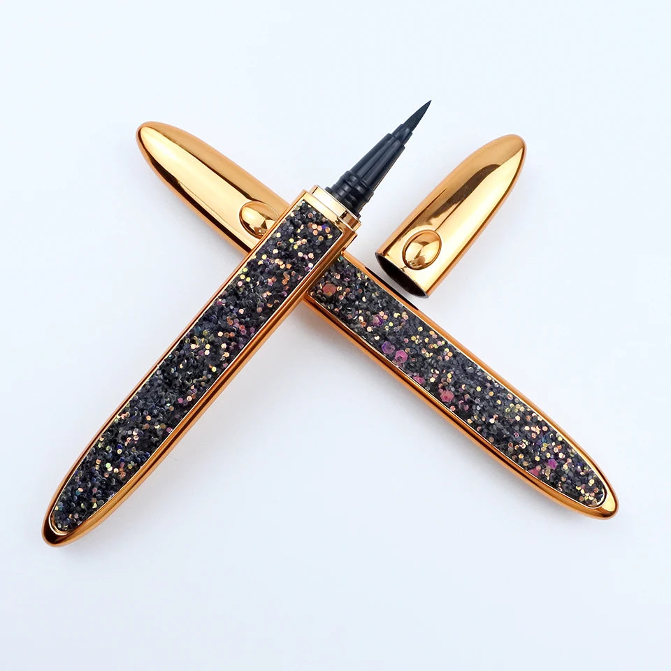 Makeup Tool Eyeliner Glue Pen self-Adhesive Liquid Waterproof Black eyeliner Pencil Cosmetics False Eyelashes