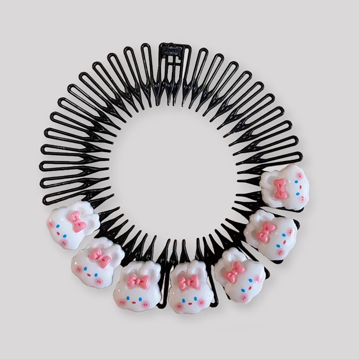 Professional Kids Anti-Frizz Hair Finishing Comb Invisible Circular Headbands for Flyaway Control Girls Cute Hair Jewelry Fixer