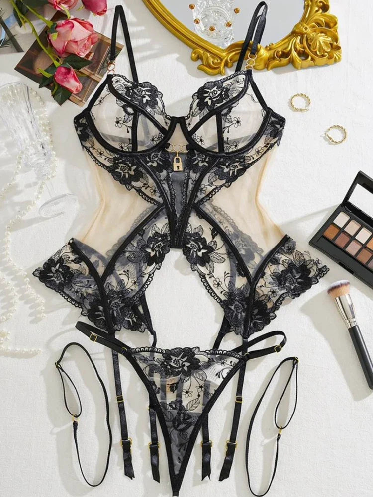 Lingerie For Women In Offers Diamond Girl Super Sexy Push Up Lace See-Through Bra Hot Beautiful Undewear Fantasy Outfit