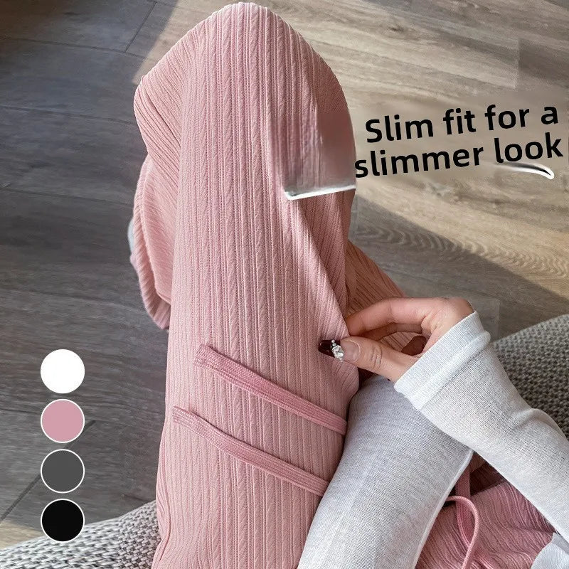 Women's Pencil Pants Jogger Sweatpants Thin Material Seven/Nine Points Length Boting Trousers for Spring Season