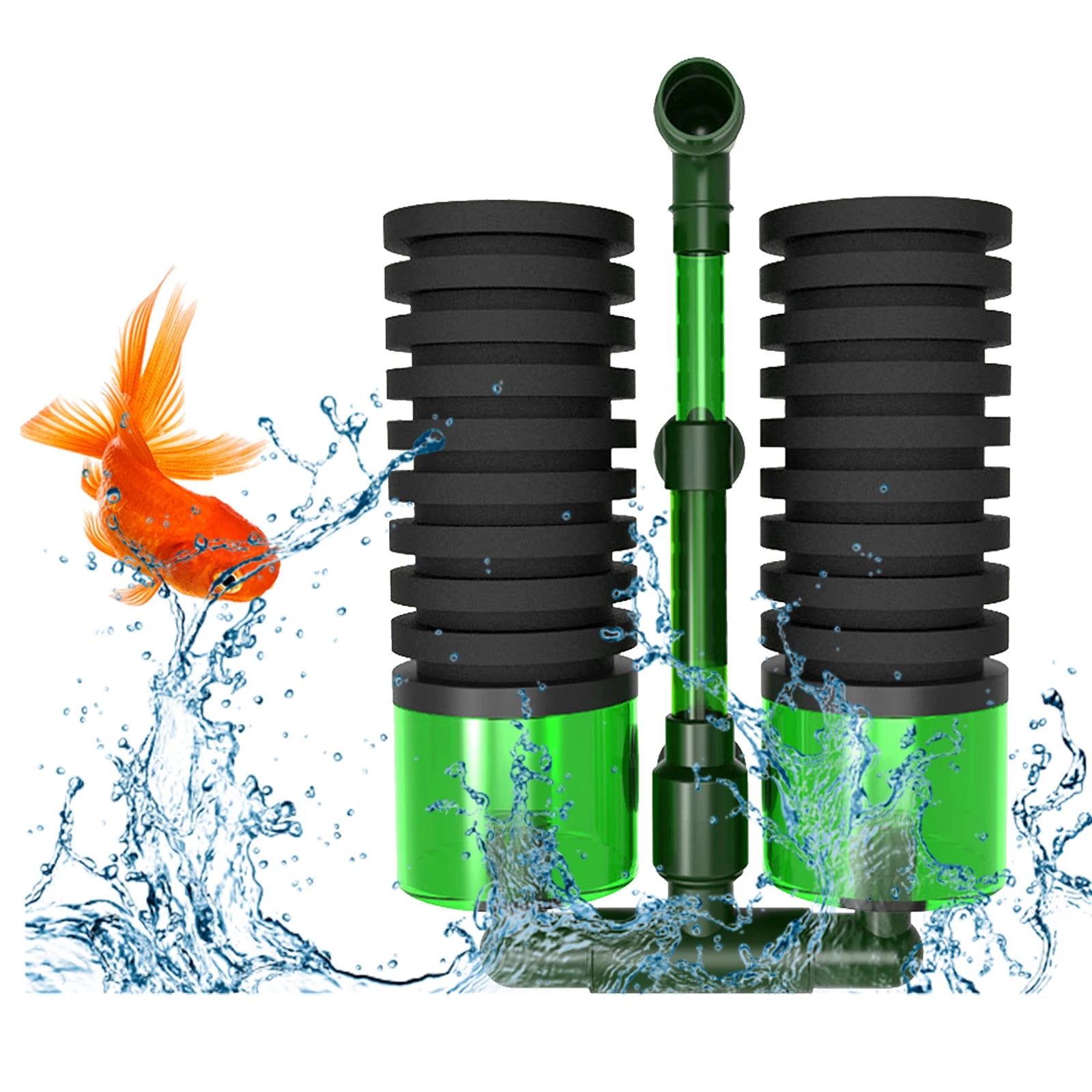 Aquarium Fish Breeding Filters Absorbs Dirt Aquarium Oxygen Filtration Pump Biochemical Sponge Filter Water Cleaning Accessories