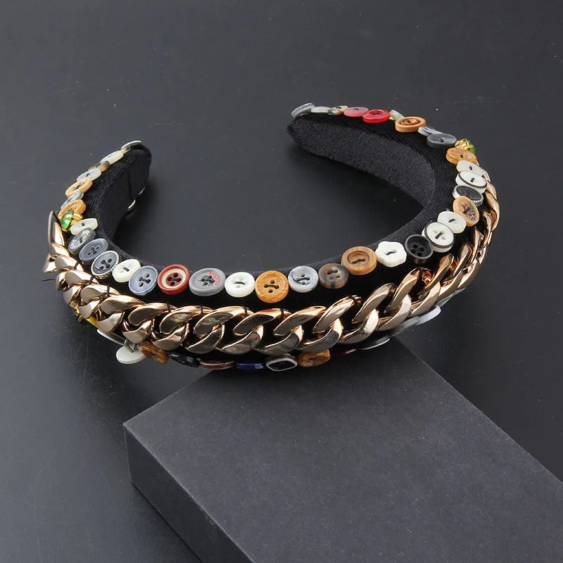 Gorgeous Personality Rhinestone Headwear Fashion Hairband Luxury Baroque Rhinestone Headband Wedding Ladies Bridal Hair