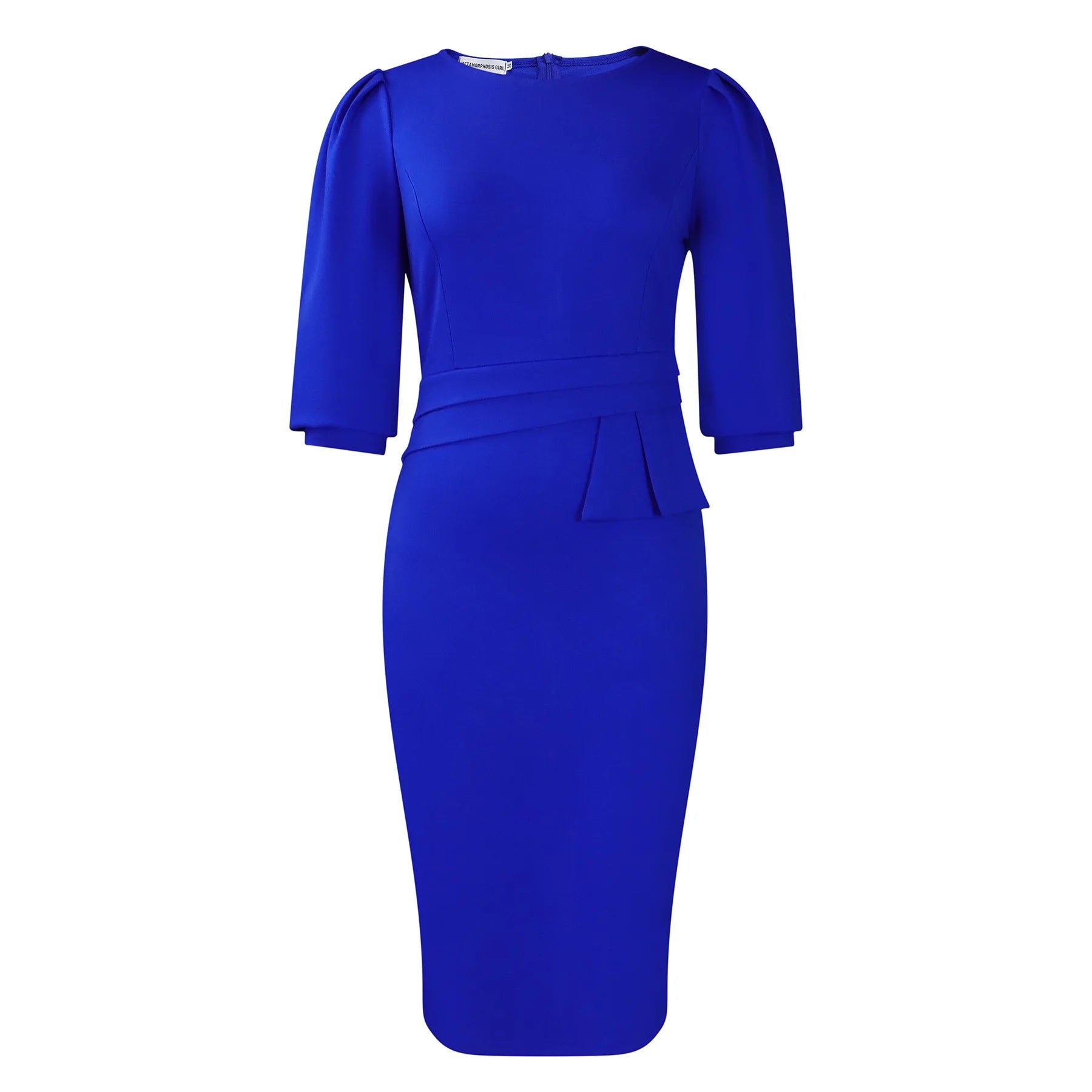 Elegant Office Dresses for Women O Neck Half Sleeve Sheath Package Hips Formal Business Work Wear Vestidos Mujer Dress Clothes