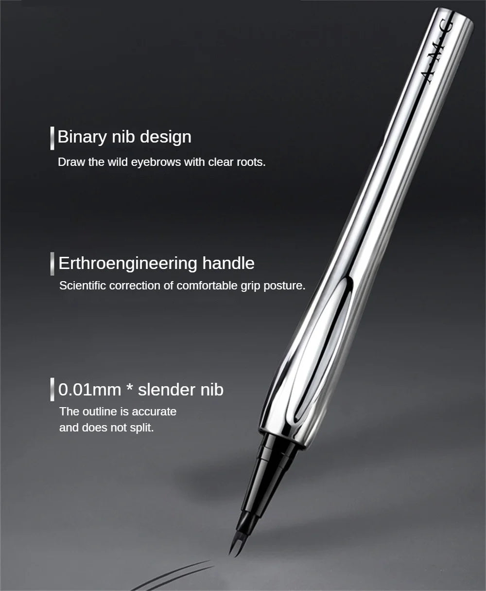 Eyebrow Pen Waterproof Anti Sweating Non fading Halo Dyeing Natural And Long lasting Wild Eyebrow Pen Multi Water Eyebrow Pen