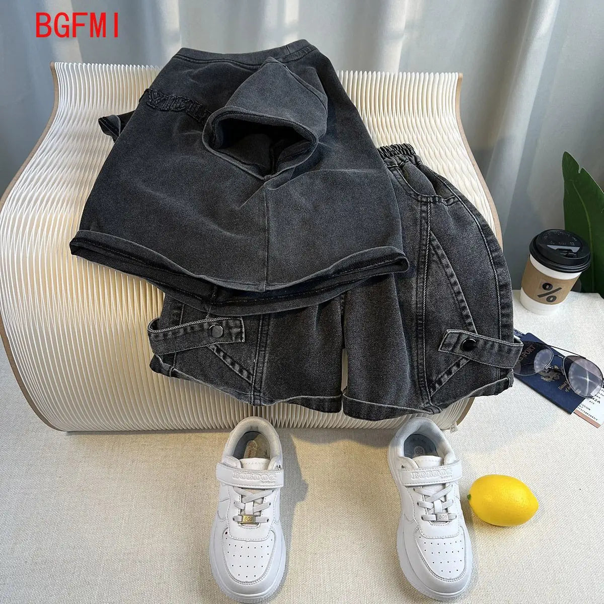 Hot Sale Fashion Baby Boy Suit Summer Clothes Short Sleeve T-shirt Short Jeans 2 Piece Set Kids Outfit  Children's Costume