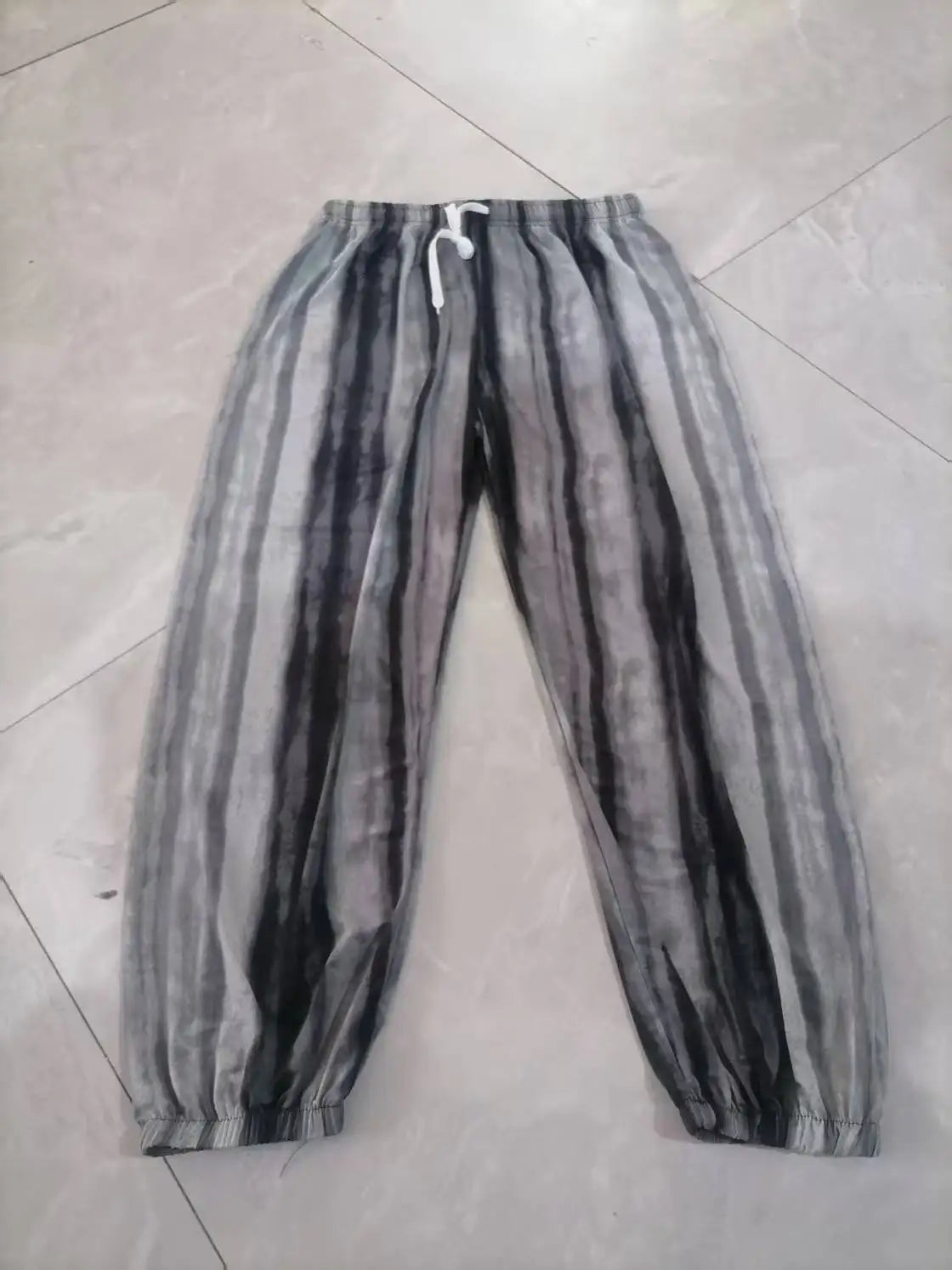 High Waist Floral Pants Straight Leg Home Leisure Women's plus Size High Elasticity Air Conditioning Pants Casual Trousers